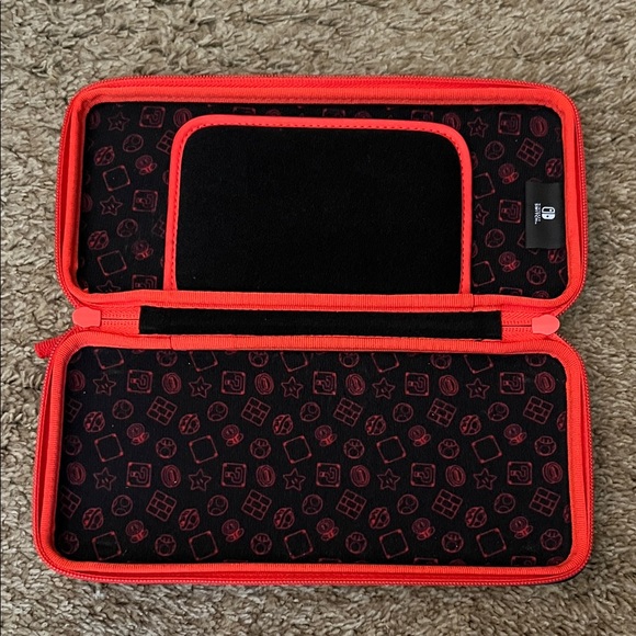 Red Nintendo Switch Carrying Case - Picture 2 of 6